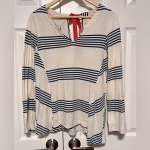 Anthropologie 9-H15 STCL Postmark Label Nautical Shirt (medium)